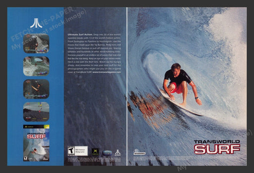 2001 Transworld Surf Video Game Print Advertisement (2 Pages)