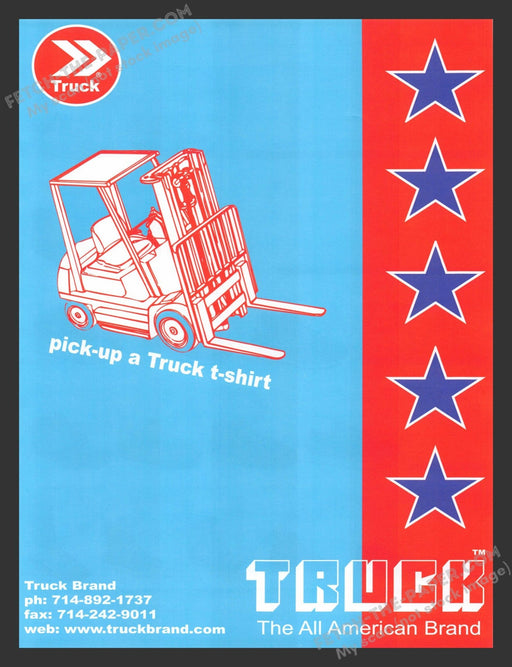 2003 Truck The All American Brand Clothing T-Shirt Print Advertisement Ad.