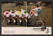 True 1980s Print Advertisement Ad (2 pages) 1983 Cigarettes Tandem Bicycle Fetch the Paper!