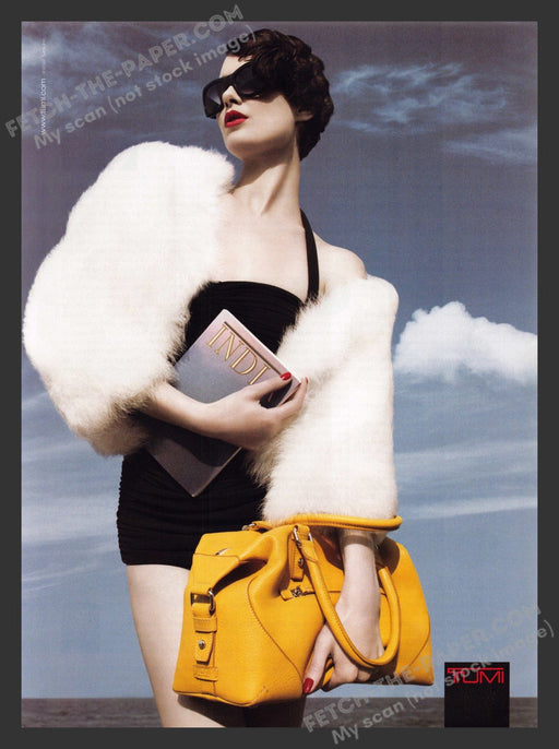 2007 Print Advertisement Tumi Bag / Purse Fashion Model Ad.