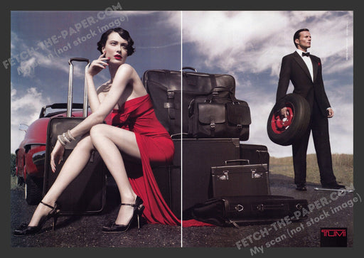 2007 Print Advertisement 2 Page Tumi Luggage & Bags Travel Ad.