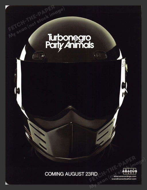 2005 Turbonegro Party Animals Music Album Release Print Advertisement.