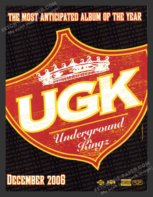 2006 UGK Underground Kingz Album Release Print Advertisement Ad.