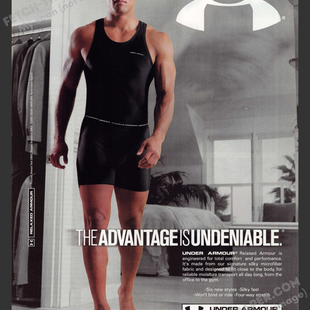 Under Armour Relaxed Men's Underwear 2000s Print Ad - Original — Fetch ...