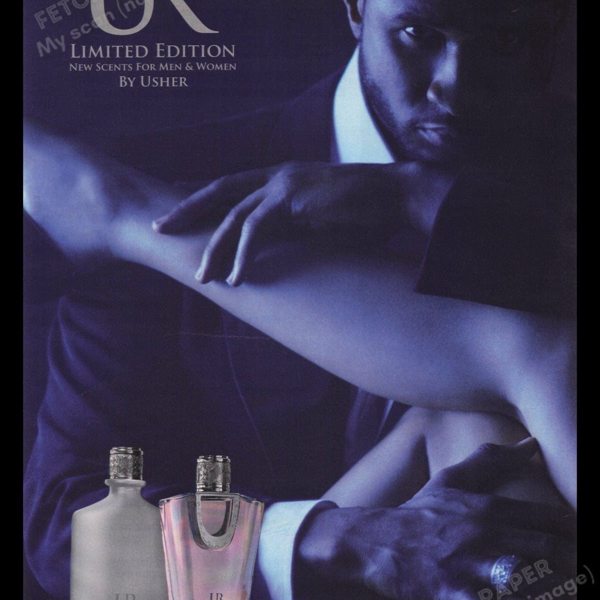 UR 2000s Print Advertisement Ad 2008 Usher Perfume Cologne