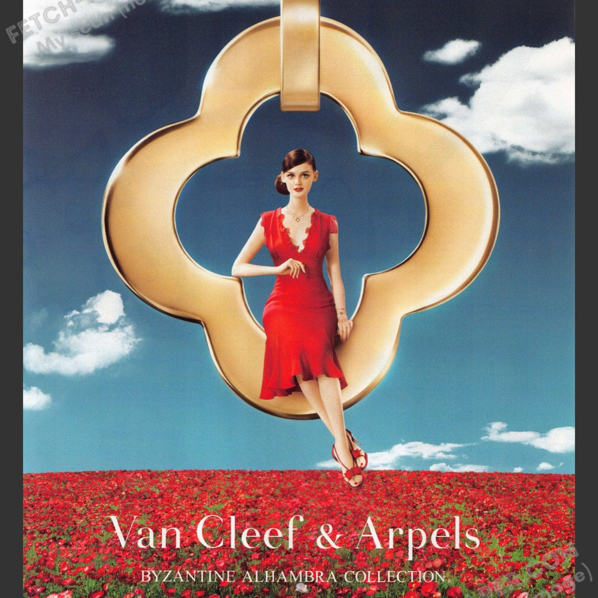 Van Cleef & Arpels 2007 Byzantine Alhambra Jewelry Ad Print