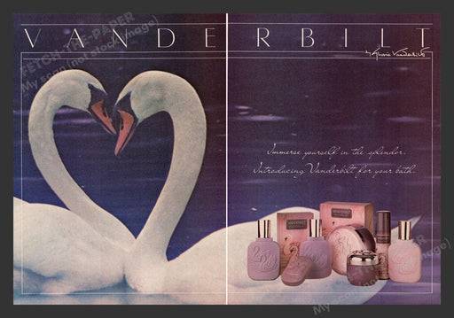 1984 Vanderbilt by Gloria For Your Bath Print Advertisement (2 Pages)