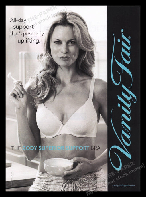 Vanity Fair Lingerie 2000s Print Advertisement Ad 2007 Bra Model Body Fetch the Paper!