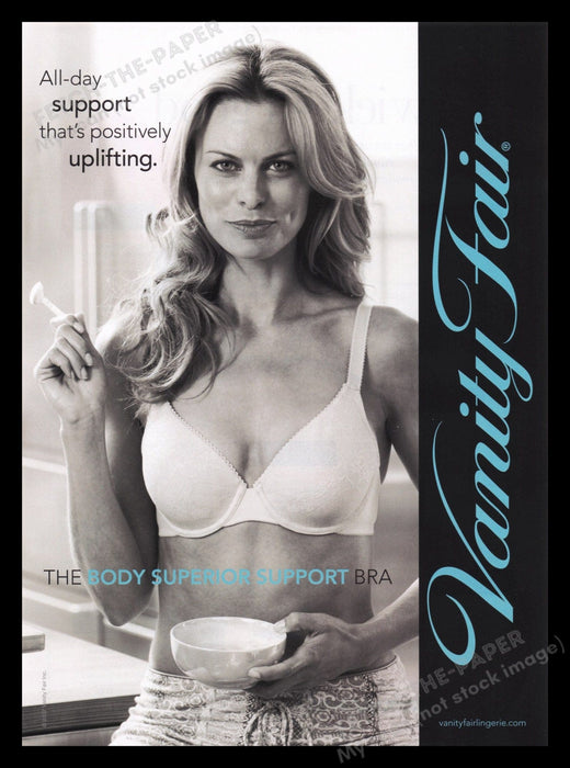 Vanity Fair Lingerie 2000s Print Advertisement Ad 2007 Bra Model Body Fetch the Paper!