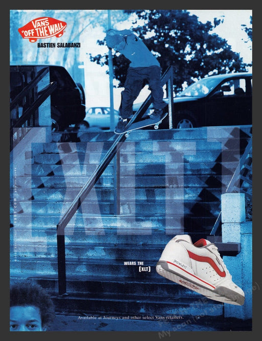 2002 Vans Off the Wall Shoes XLT Bastien Salabanzi Print Advertisement Ad