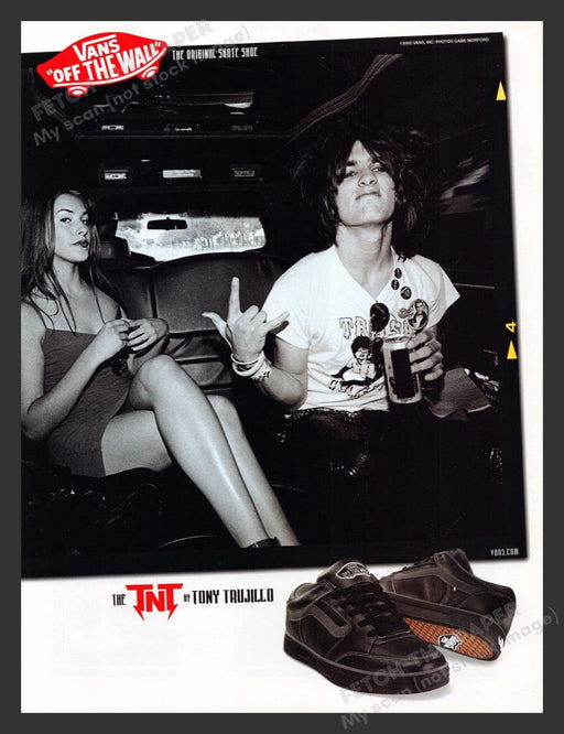 2002 Vans Shoes "The TNT" by Tony Trujillo Print Advertisement Ad