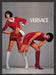 Versace 1990s Print Advertisement 1995 Couture Legs Boots Models Fetch the Paper!
