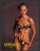 Versace 1990s Print Advertisement 1996 Beachwear Bikini Amber Valletta Smokin Fetch the Paper!
