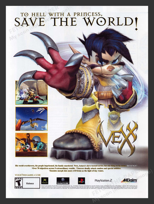 2003 Vexx Video Game Print Advertisement