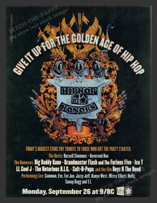 2005 VH1 Hip Hop Honors Show Print Advertisement Ad