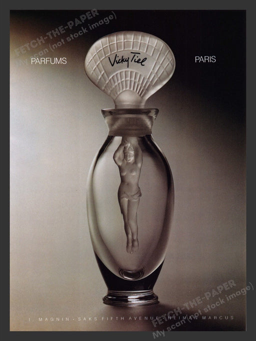 1990 Vicky Tiel Perfume Paris Print Advertisement Ad
