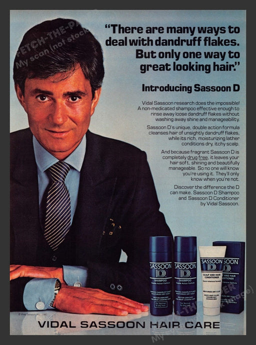 1983 Vidal Sassoon D Hair Care Print Advertisement Ad