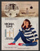 Virginia Slims 1980s Print Advertisement Ad 1983 Cigarettes Clara Gibbs Adrift Fetch the Paper!