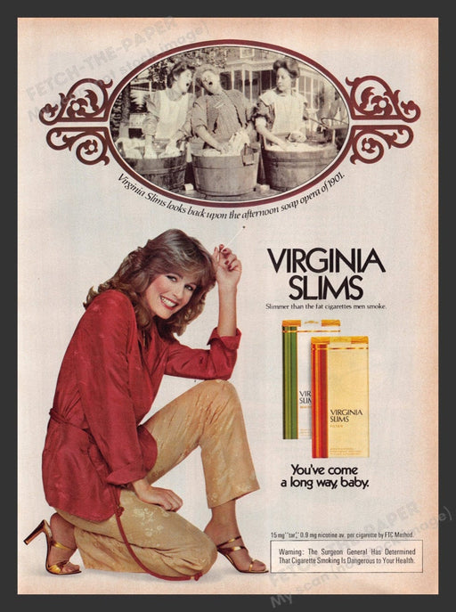 1979 Virginia Slims Cigarettes Print Advertisement Ad