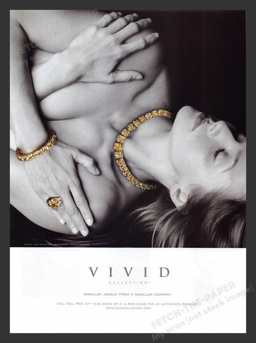 2000 Vivid Collection Jewelry Singular Company Print Advertisement Ad