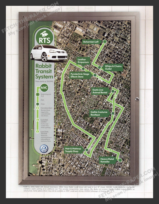 2006 VW Volkswagen Rabbit RTS Print Advertisement Ad.