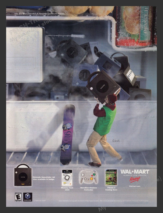 2004 Wal-Mart Nintendo GameCube Freezer Video Game Print Advertisement