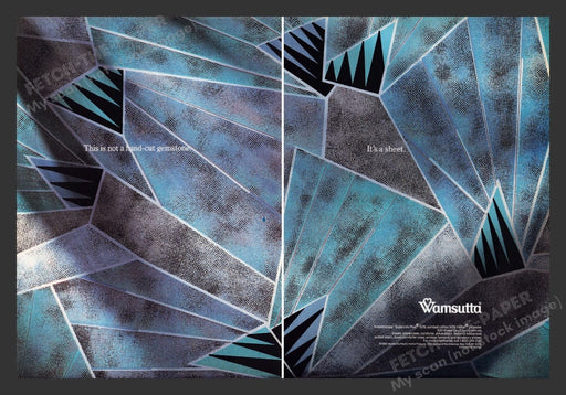 1990 Wamsutta Sheets Kaleidoscope Print Advertisement (2 Pages)
