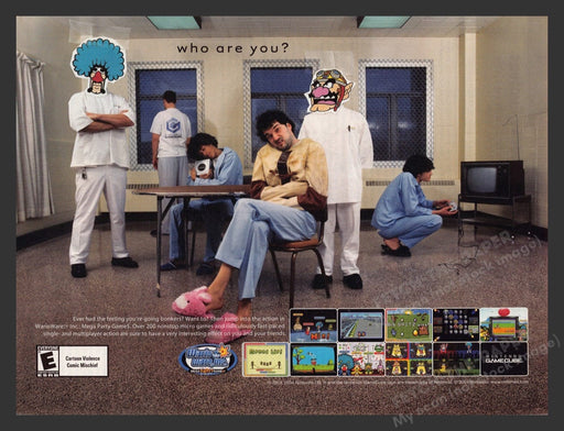 2004 WarioWare, Inc.: Mega Party Game$ Video Game Print Advertisement