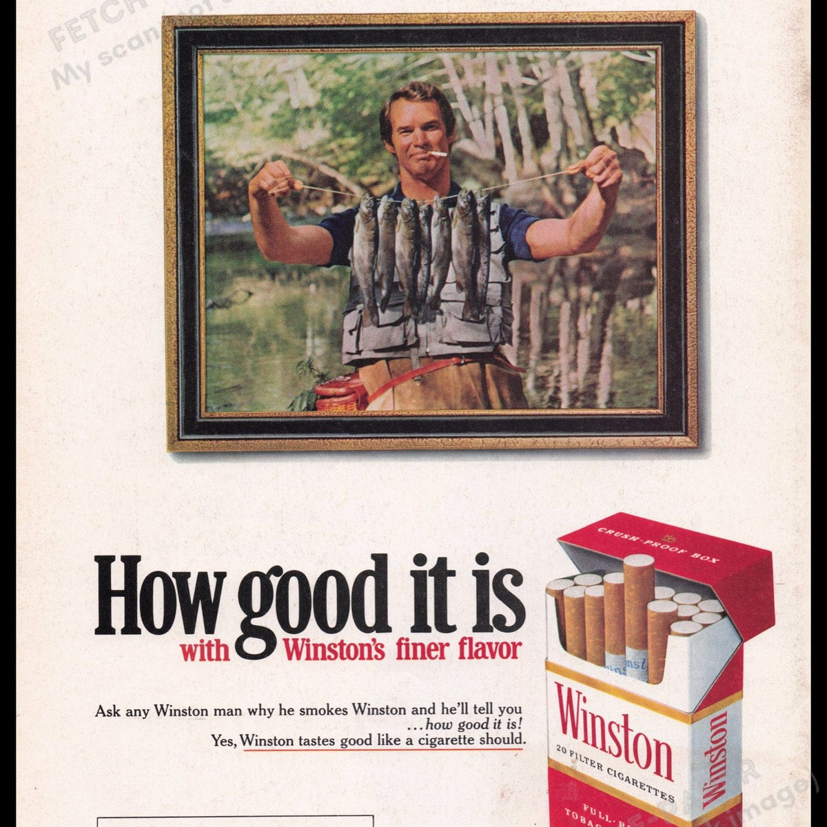 cigarettes winston Winston Cigarettes 1972 Vintage Print Ad 