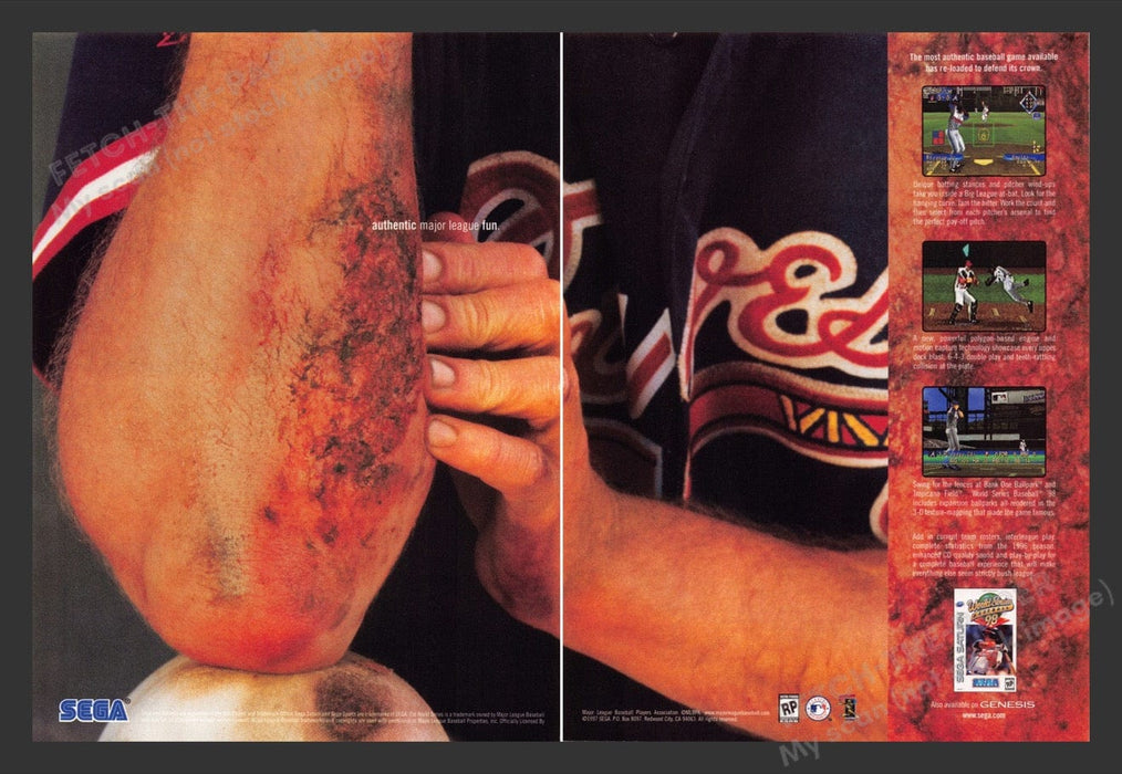 1997 World Series Baseball '98 Print Advertisement (2 Pages)