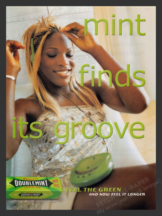 2003 Wrigley's Double Mint Gum Serena Williams Print Advertisement Ad