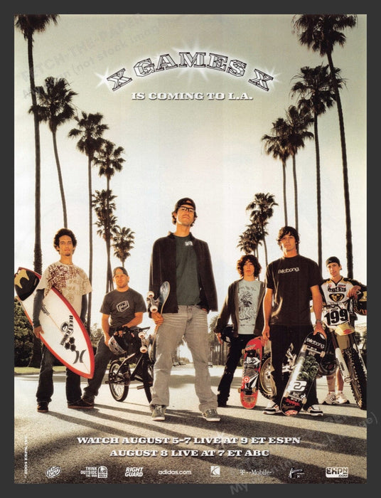 2004 X Games X ESPN L.A. Show Print Advertisement Ad