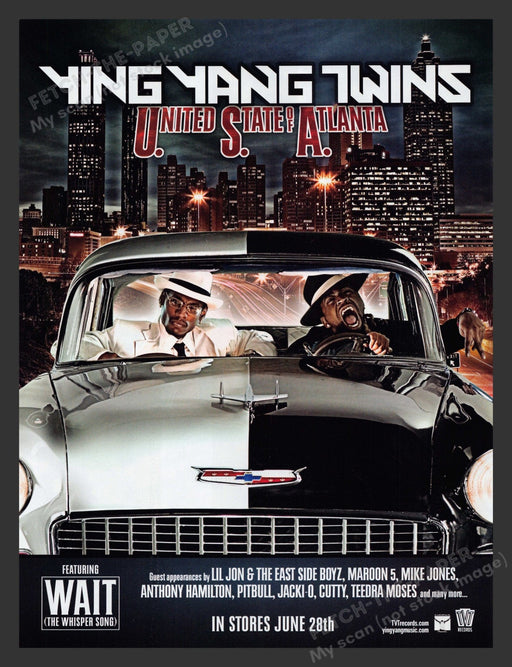 2005 Ying Yang Twins United States of Atlanta Music Print Advertisement Ad