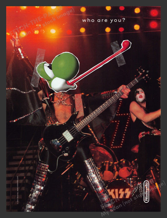 2003 Nintendo "Who Are You?" Yoshi Kiss Band Video Game Print Advertisement