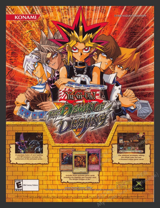 2004 Yu-Gi-Oh! The Dawn of Destiny Video Game Print Advertisement