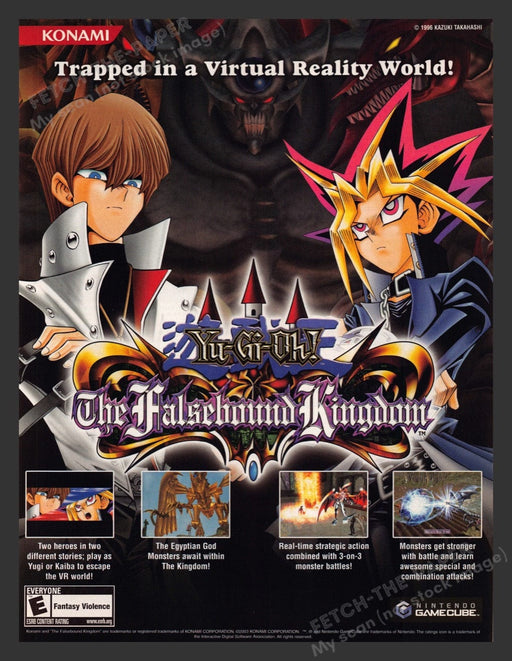 2004 Yu-Gi-Oh!: The Falsebound Kingdom Video Game Print Advertisement
