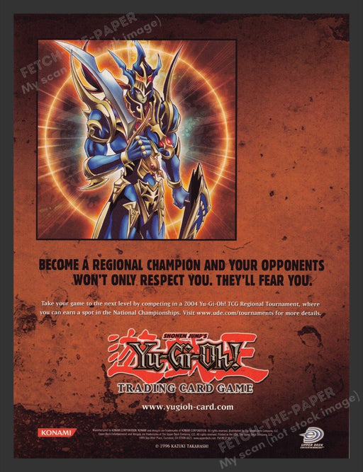 2004 Yu-Gi-Oh? Trading Card Game (blue) Print Advertisement