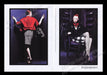 Yves Saint Laurent 2000's Print Advertisement Ad (2 pages) 2007 Fish Net Legs Fetch the Paper!