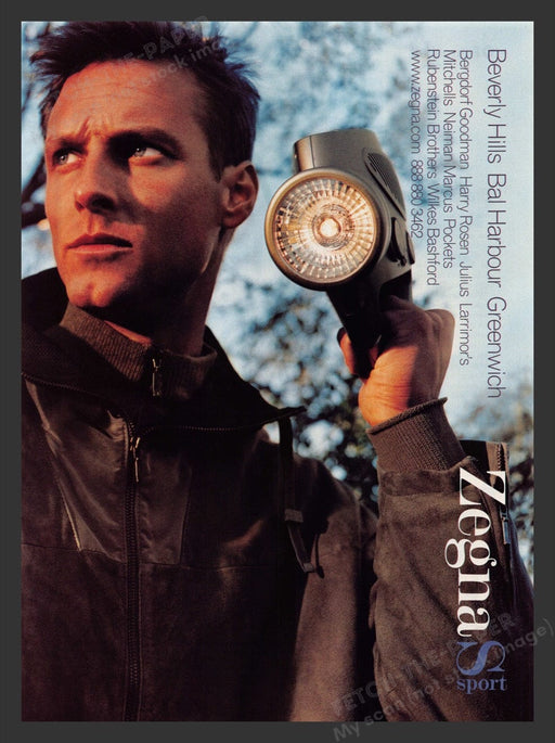 2000 Zegna Sport Print Advertisement Ad