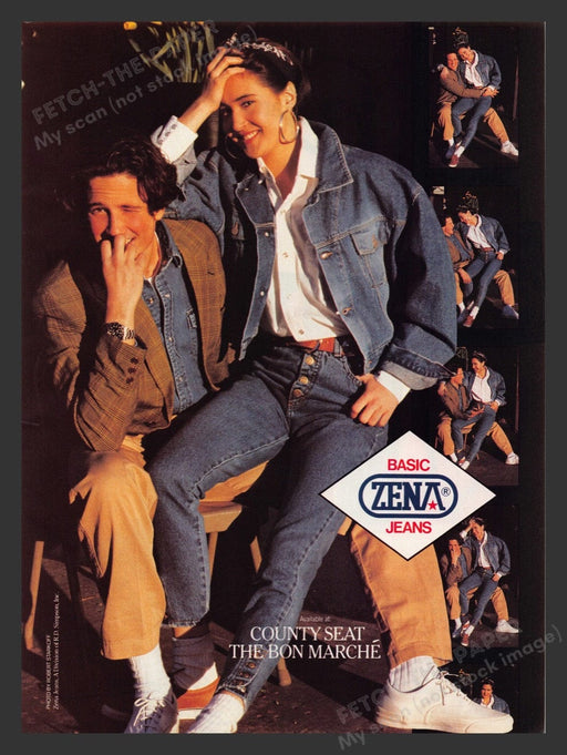 1990 Zena Basic Jeans Clothing Print Advertisement Ad