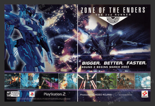 2003 Zone of the Enders: The 2nd Runner Video Game Print Advertisement (2 Pages)