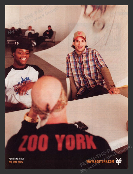 2004 Zoo York Clothing Ashton Kutcher Print Advertisement Ad
