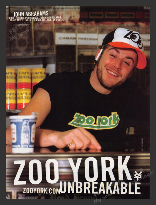 2003 Zoo York Clothing John Abrahams Print Advertisement